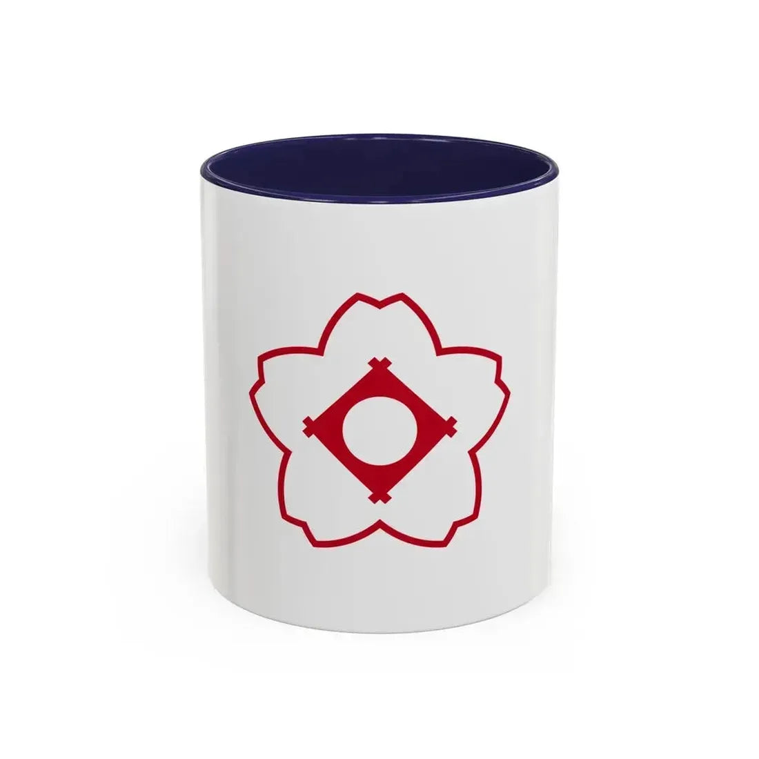Flag of Kasugai Aichi Japan - Accent Coffee Mug 11oz Navy - Go Mug Yourself