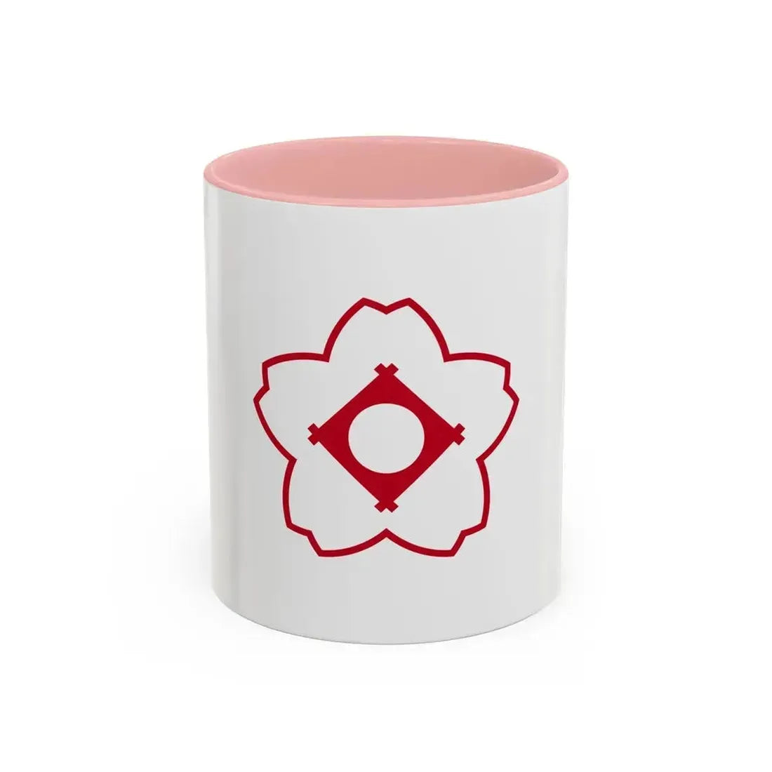 Flag of Kasugai Aichi Japan - Accent Coffee Mug 11oz Pink - Go Mug Yourself