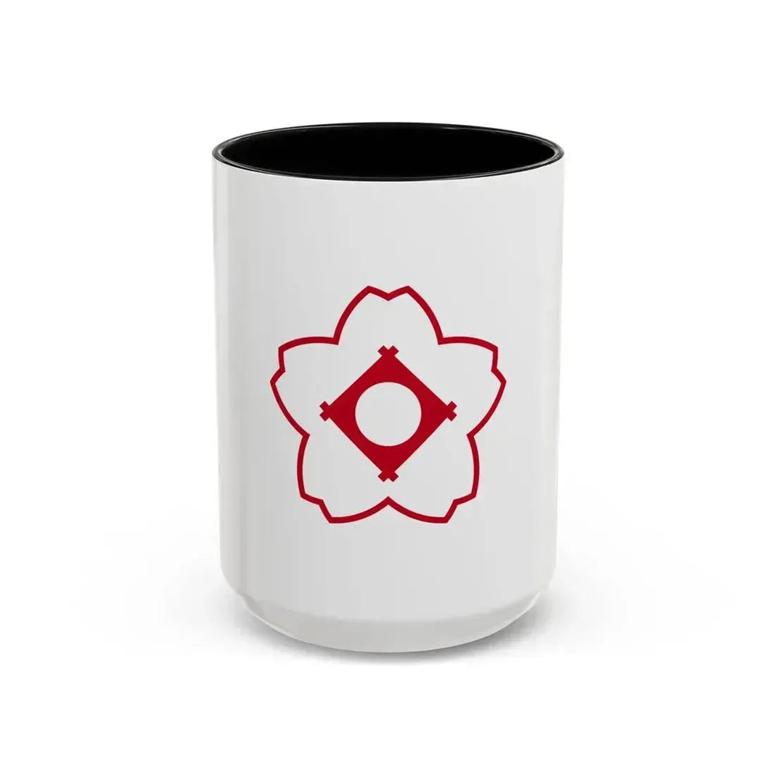 Flag of Kasugai Aichi Japan - Accent Coffee Mug 15oz Black - Go Mug Yourself