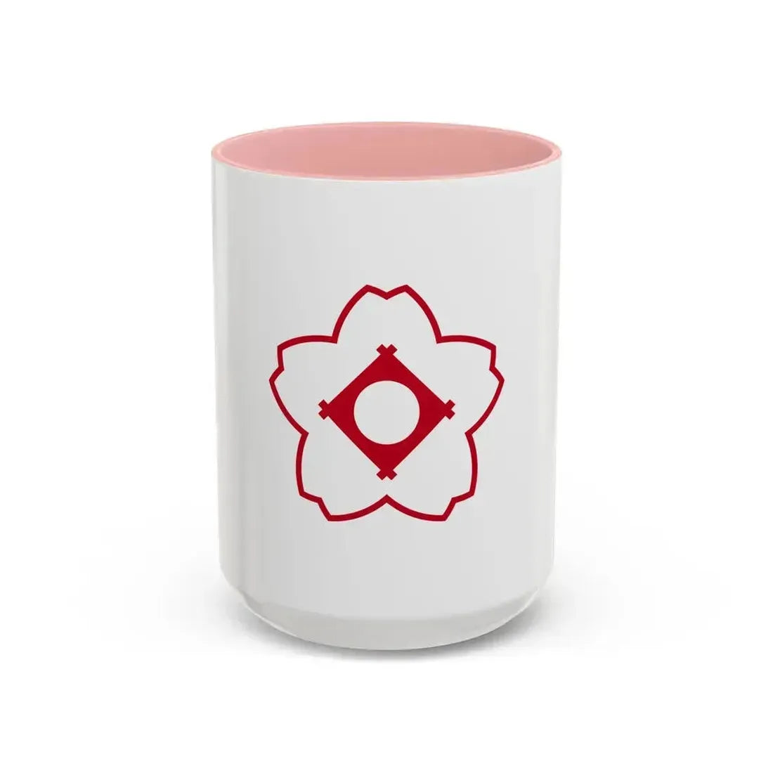 Flag of Kasugai Aichi Japan - Accent Coffee Mug 15oz Pink - Go Mug Yourself