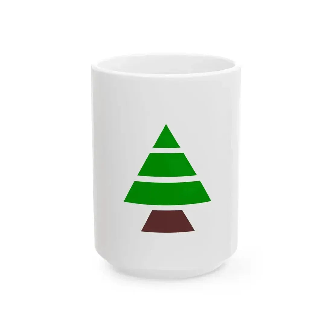 Flag of Kataeb Party (Lebanon) White Coffee Mug 15oz - Go Mug Yourself