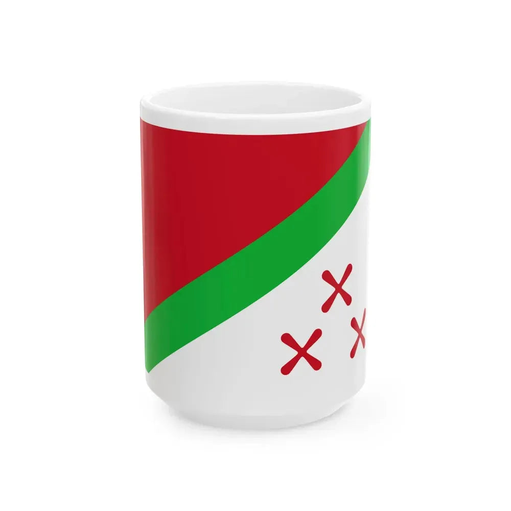 Flag of Katanga alternate croisettes (Congo) White Coffee Mug 15oz - Go Mug Yourself