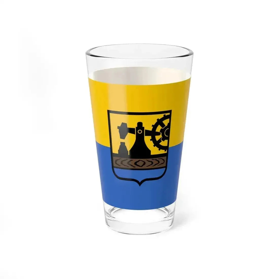 Flag of Katowice Poland - Pint Glass 16oz 16oz - Go Mug Yourself