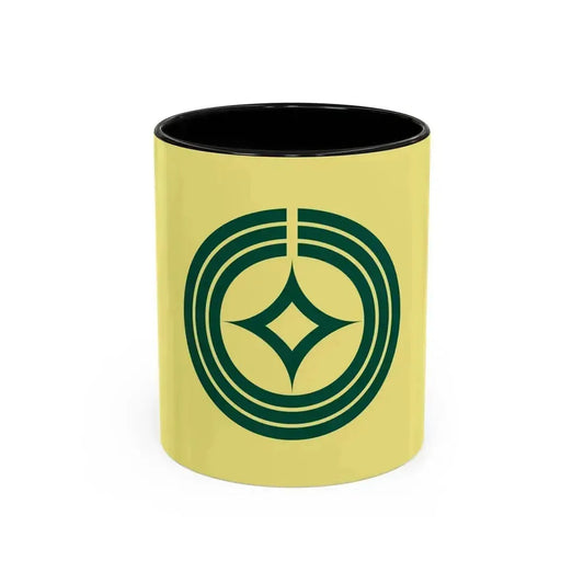 Flag of Kawaguchi Saitama Japan - Accent Coffee Mug 11oz Black - Go Mug Yourself