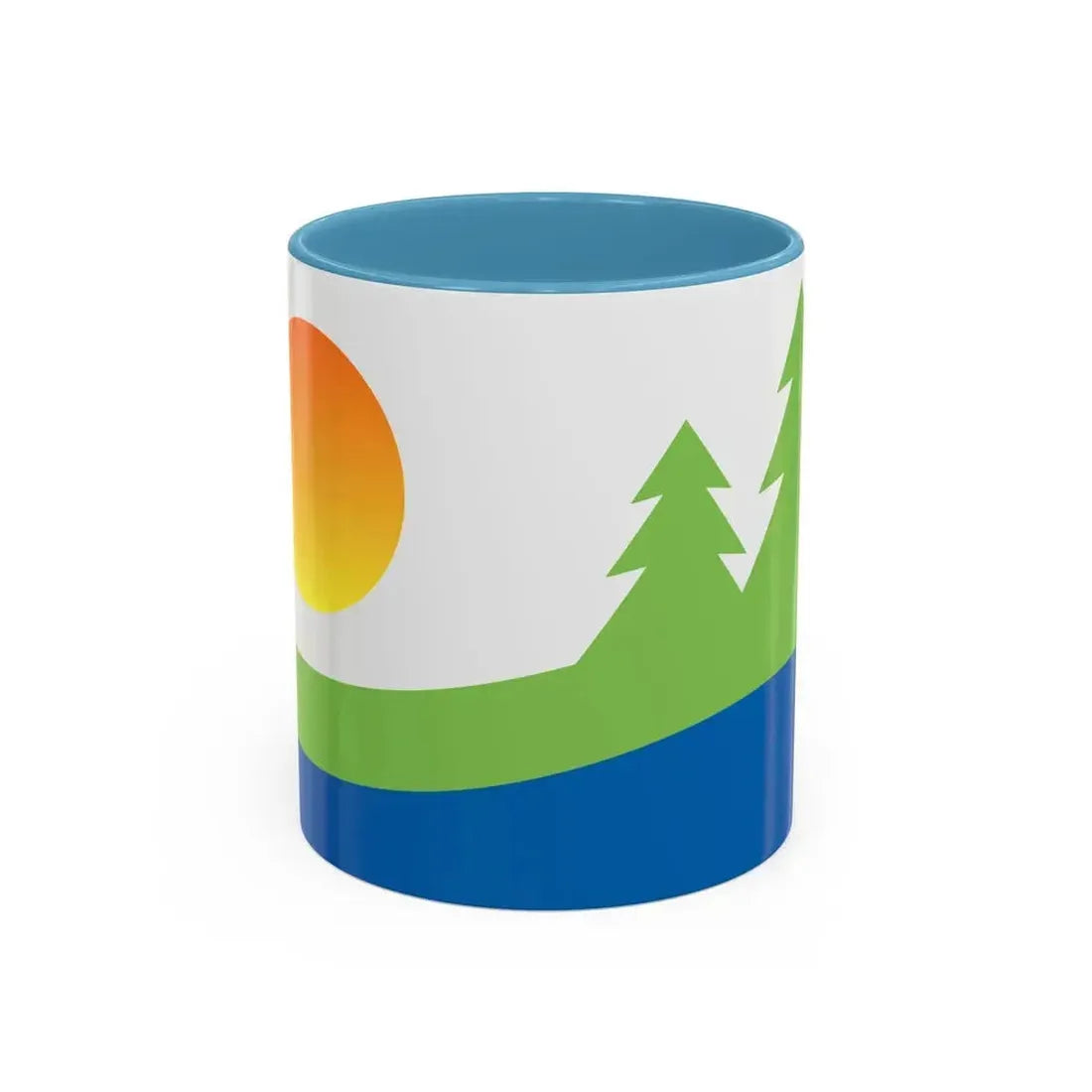 Flag of Kawartha Lakes Canada - Accent Coffee Mug 11oz Light Blue - Go Mug Yourself