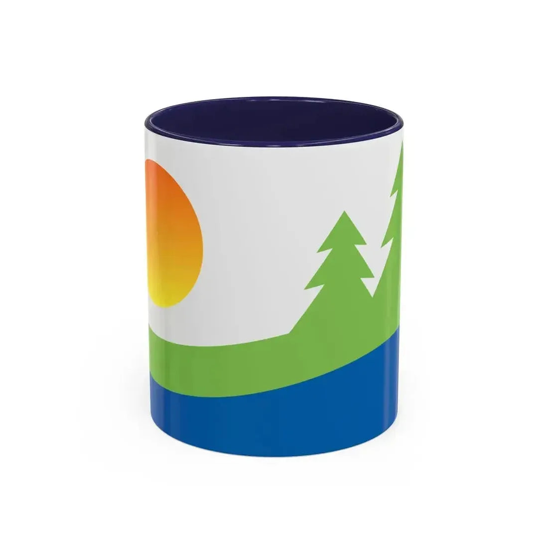 Flag of Kawartha Lakes Canada - Accent Coffee Mug 11oz Navy - Go Mug Yourself
