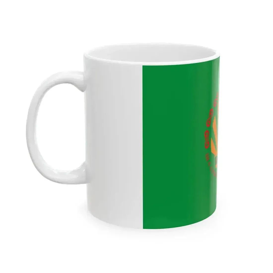 Flag of Kayyngdy (Kyrgyzstan) White Coffee Mug - Go Mug Yourself