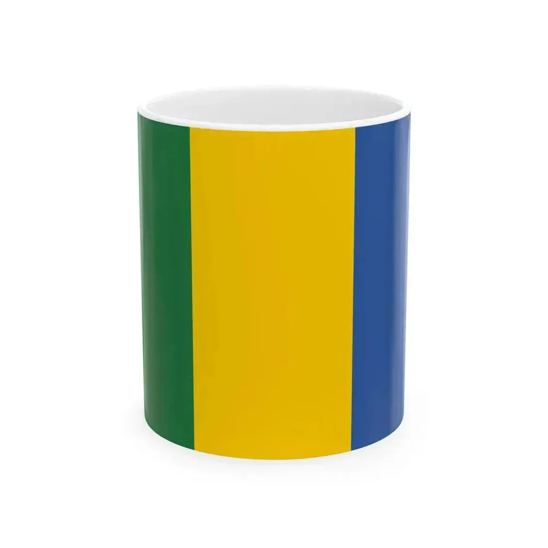 Flag of Kazakhstan 1992 Duisenov-Redko proposal (Kazakhstan) White Coffee Mug 11oz - Go Mug Yourself