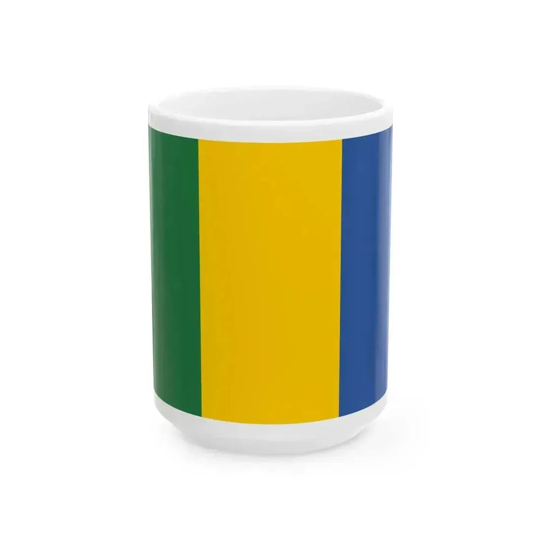 Flag of Kazakhstan 1992 Duisenov-Redko proposal (Kazakhstan) White Coffee Mug 15oz - Go Mug Yourself