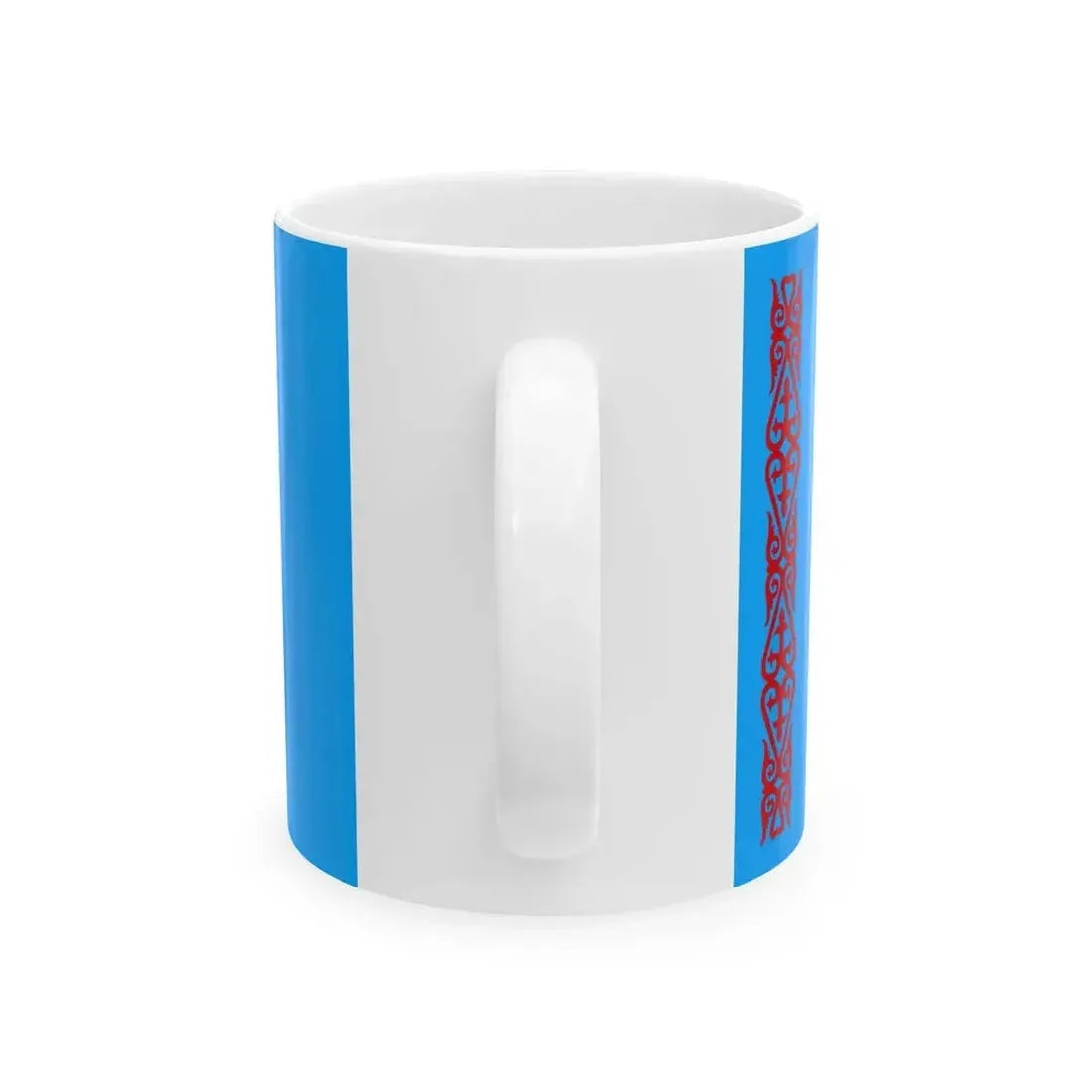 Flag of Kazakhstan 1992 (Kazakhstan) White Coffee Mug - Go Mug Yourself