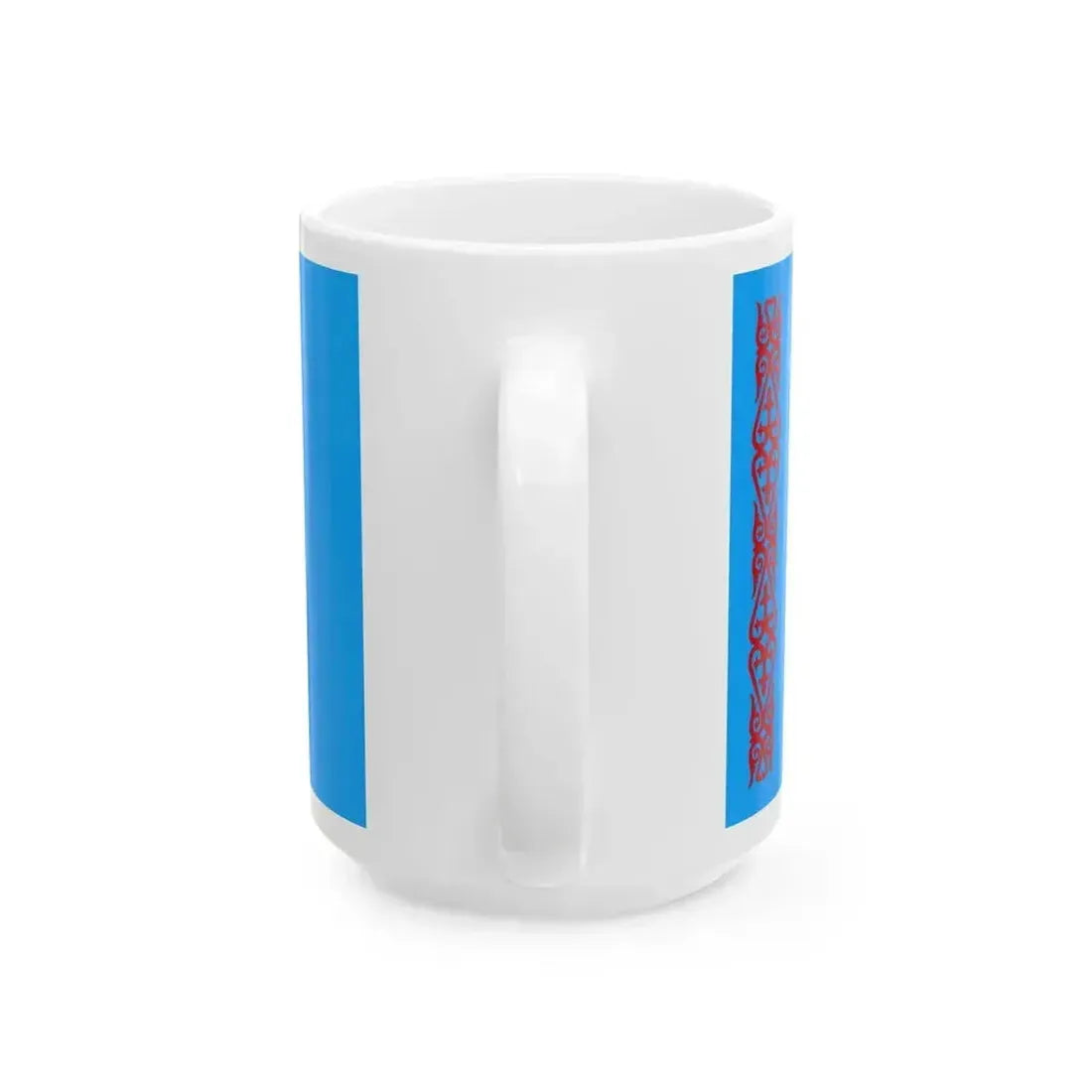 Flag of Kazakhstan 1992 (Kazakhstan) White Coffee Mug - Go Mug Yourself