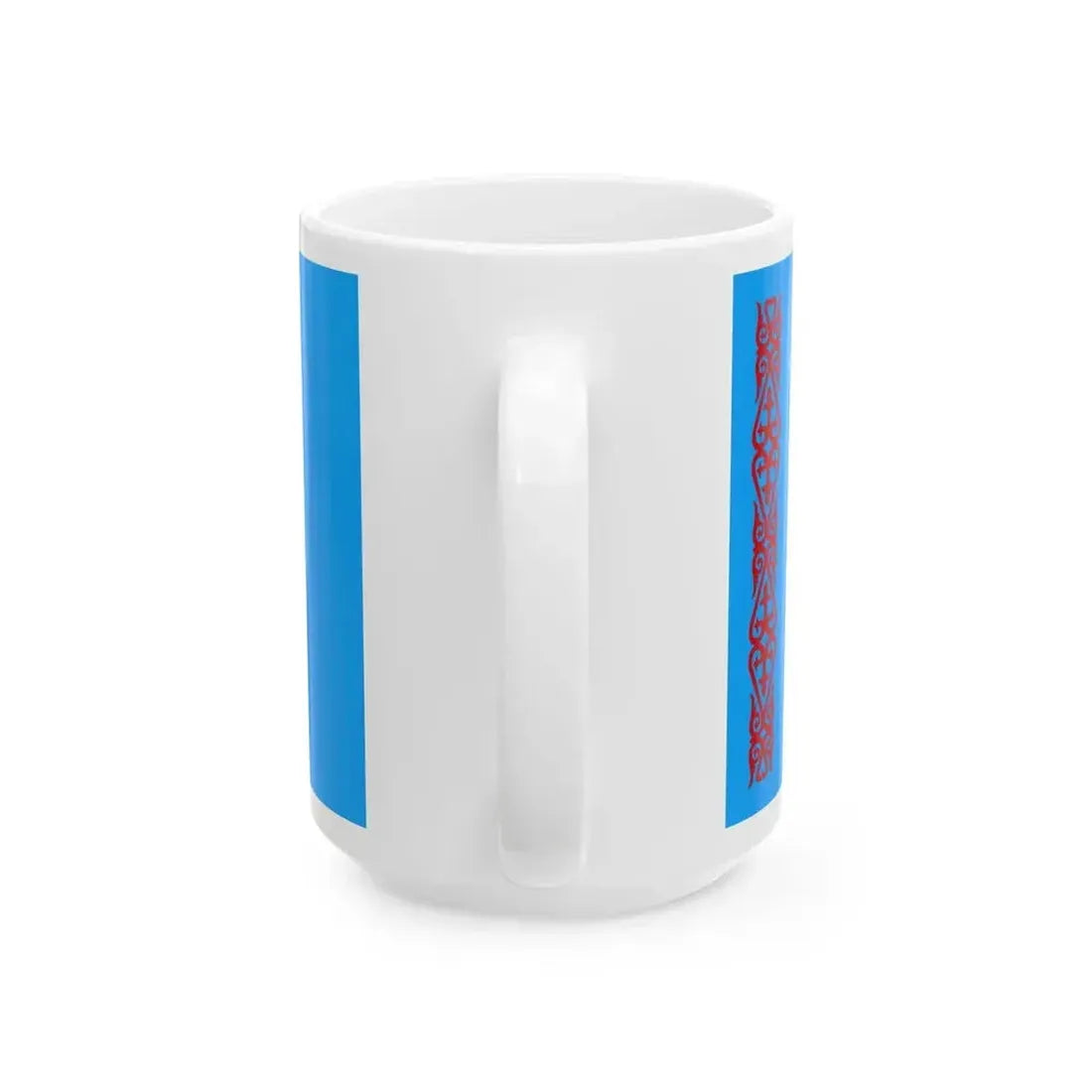 Flag of Kazakhstan 1992 (Kazakhstan) White Coffee Mug - Go Mug Yourself