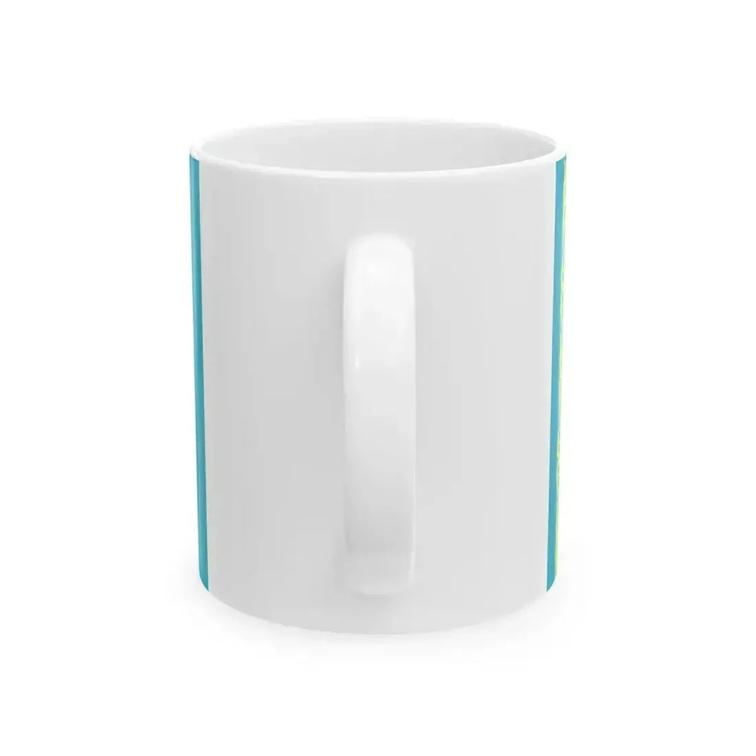 Flag of Kazakhstan 3-2 (Kazakhstan) White Coffee Mug - Go Mug Yourself