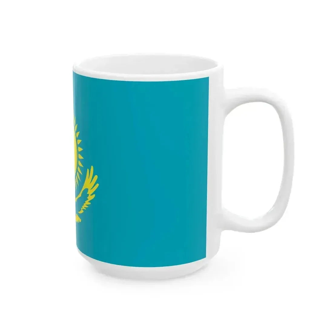 Flag of Kazakhstan Air Defense Forces (Kazakhstan) White Coffee Mug - Go Mug Yourself