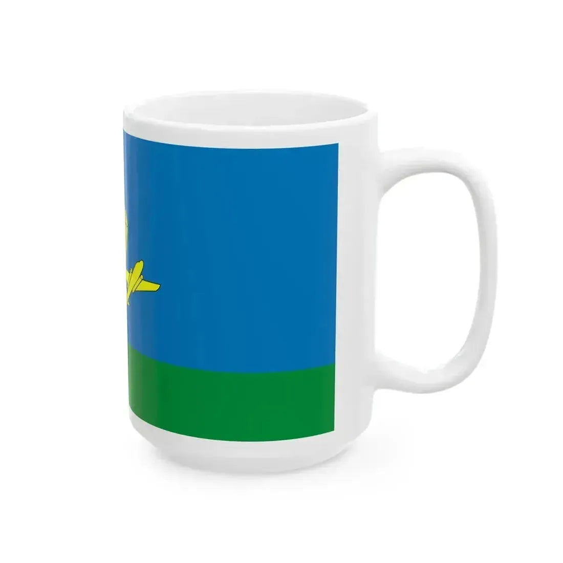Flag of Kazakhstan Airmobile forces (Kazakhstan) White Coffee Mug - Go Mug Yourself