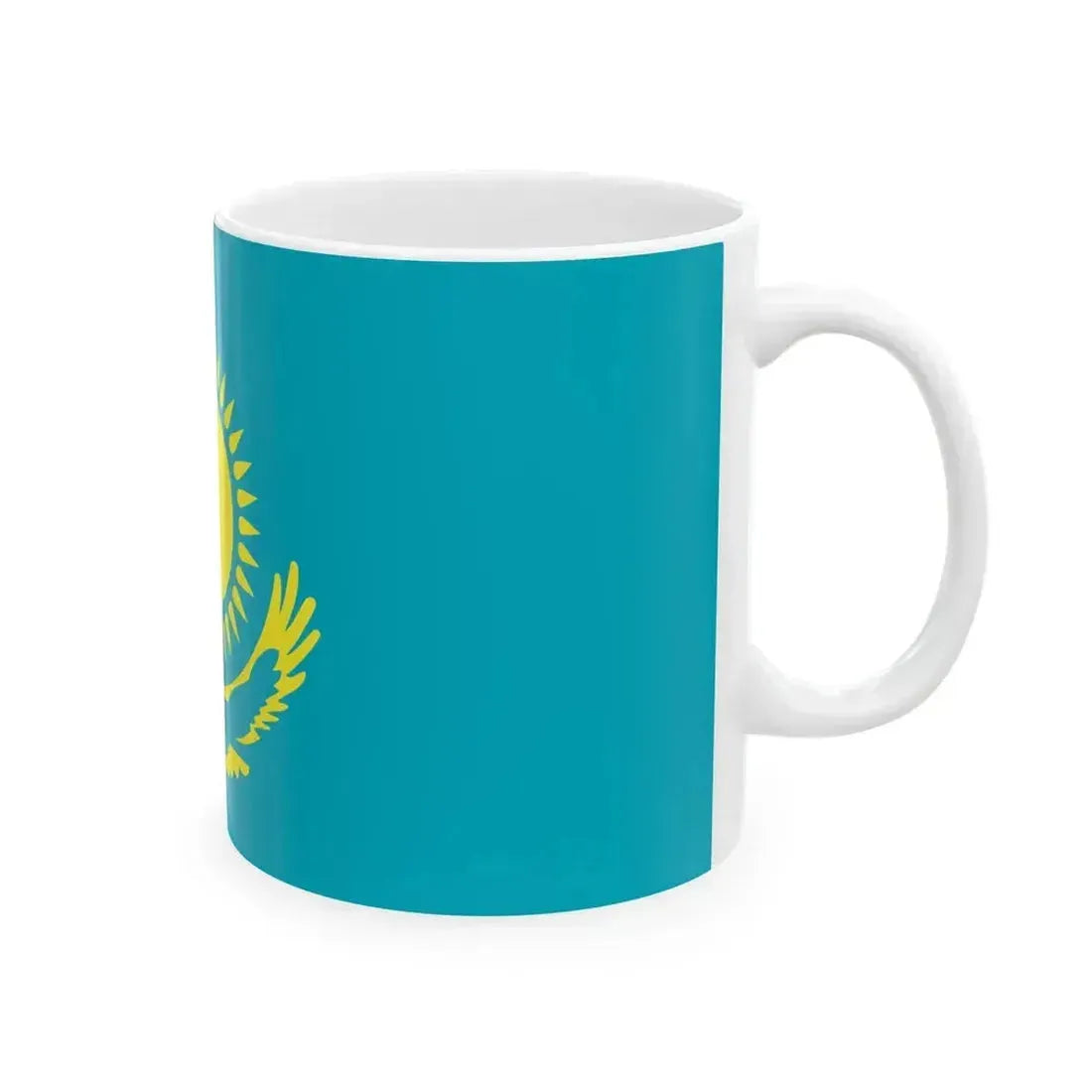 Flag of Kazakhstan Army (Kazakhstan) White Coffee Mug - Go Mug Yourself