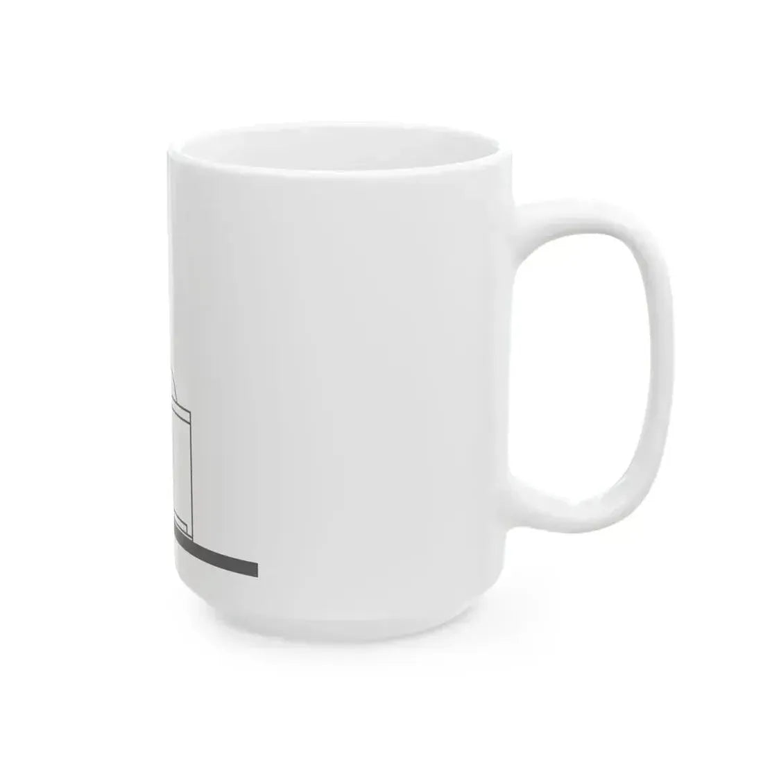 Flag of kazakhstan at half-staff (Kazakhstan) White Coffee Mug - Go Mug Yourself
