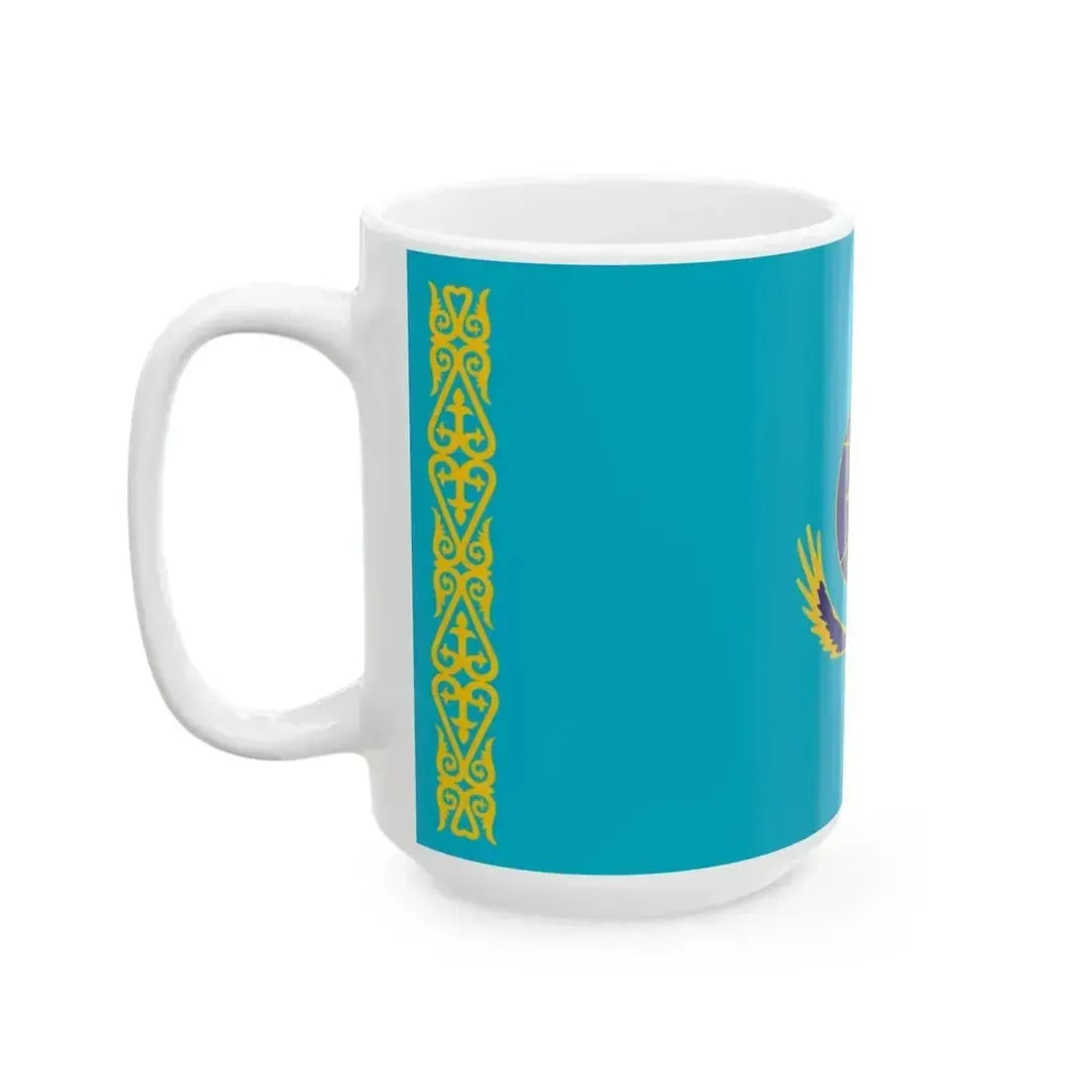 Flag of Kazakhstan Ministry of Extraordinary Situations (Kazakhstan) White Coffee Mug - Go Mug Yourself