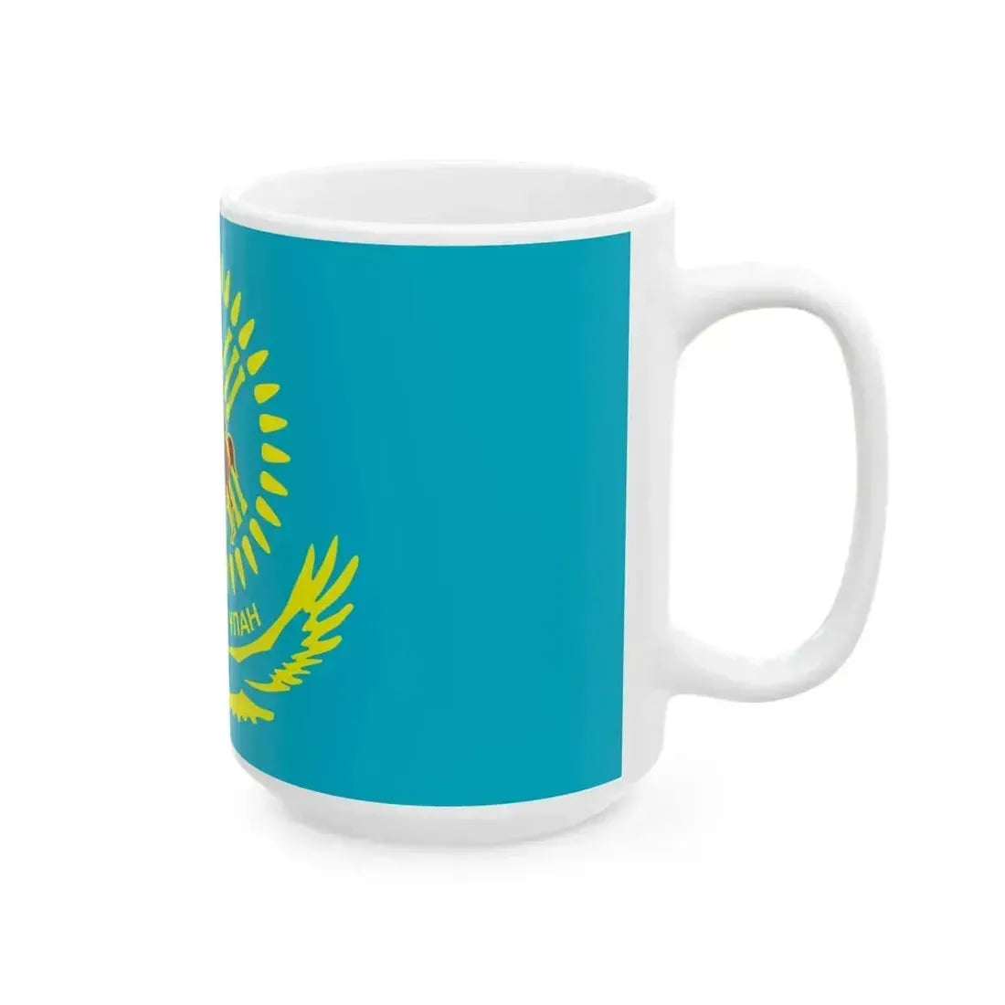 Flag of Kazakhstan National Guard (Kazakhstan) White Coffee Mug - Go Mug Yourself