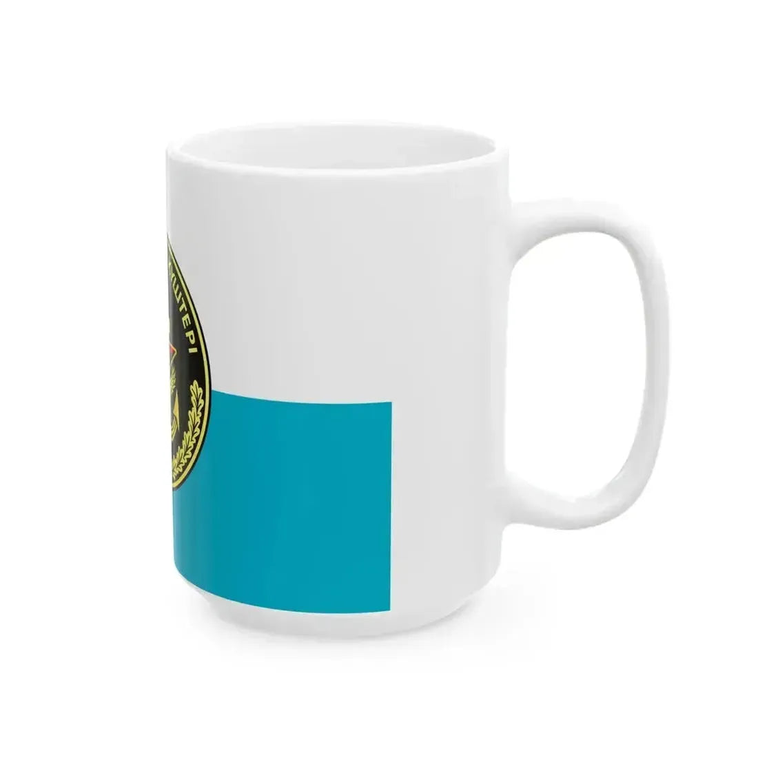 Flag of Kazakhstan Naval Infantry (Kazakhstan) White Coffee Mug - Go Mug Yourself