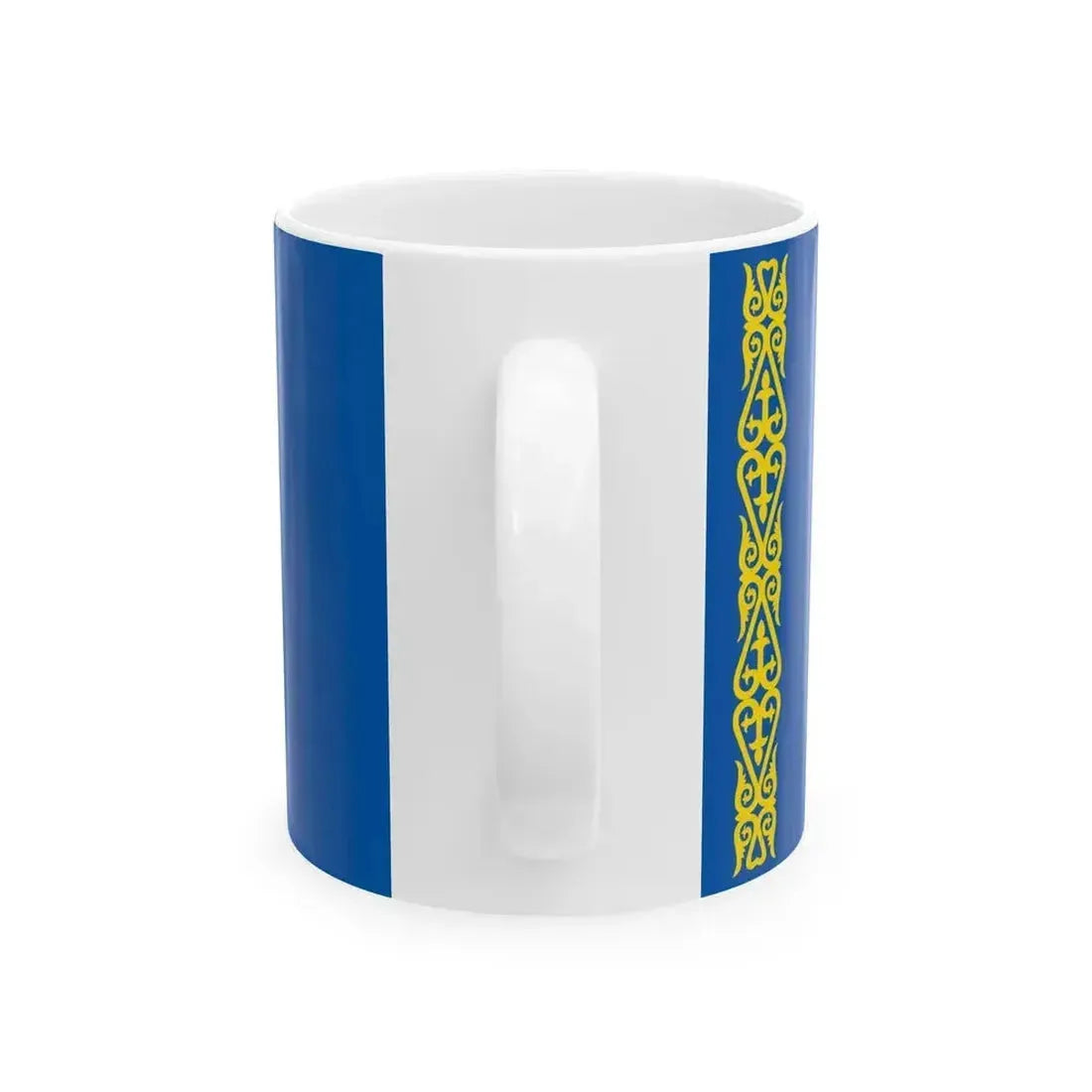 Flag of Kazakhstan WFB - RGB Scheme (Kazakhstan) White Coffee Mug - Go Mug Yourself