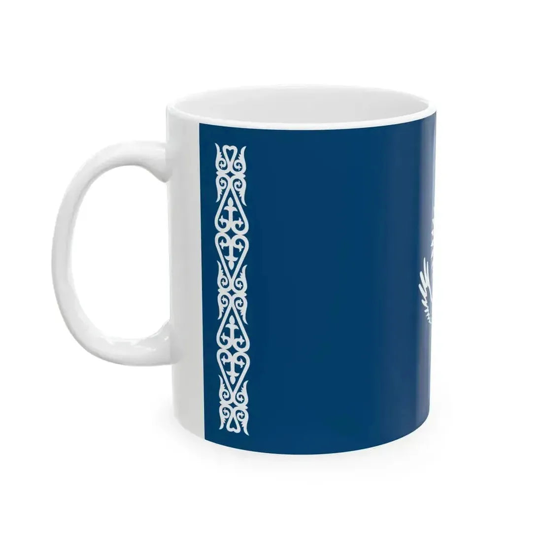 Flag of Kazakhstan WFB - RGB variant (Kazakhstan) White Coffee Mug - Go Mug Yourself