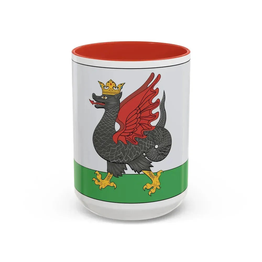 Flag of Kazan Russia - Accent Coffee Mug 15oz Red - Go Mug Yourself
