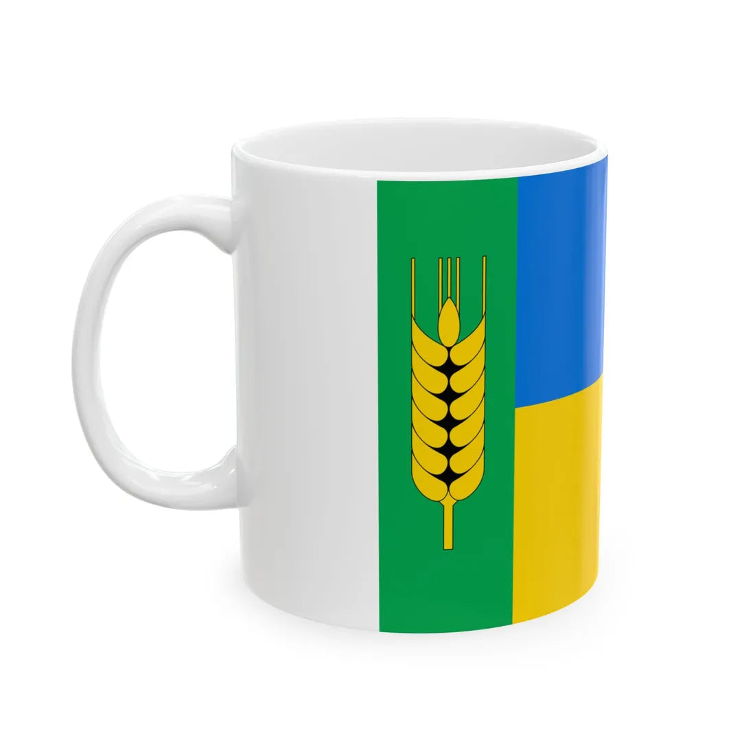 Flag of Kazanka raion (Ukraine) White Coffee Mug - Go Mug Yourself
