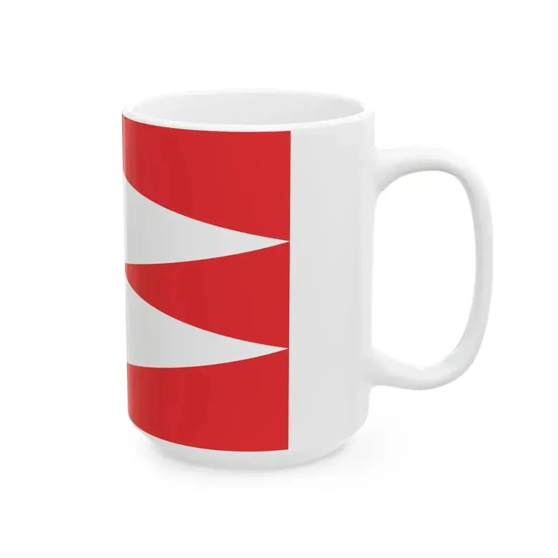 Flag of Kazbegi Municipality (Georgia) White Coffee Mug - Go Mug Yourself