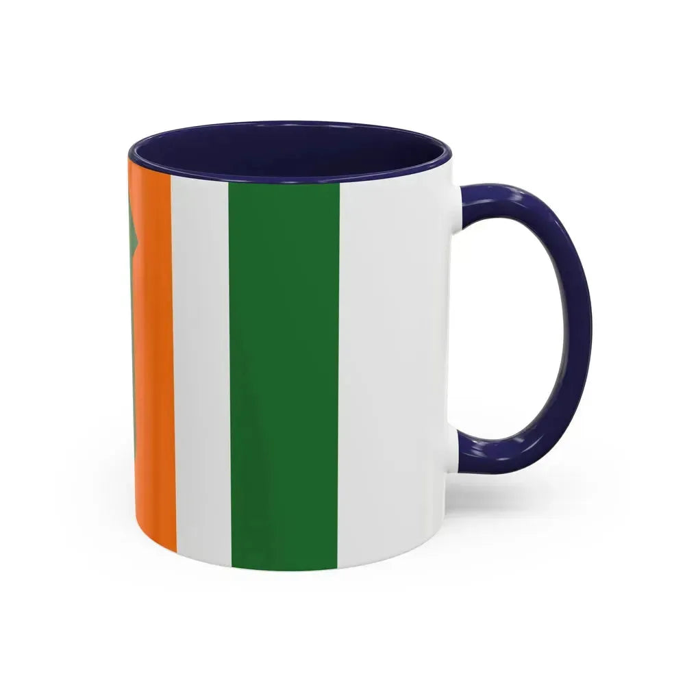 Flag of Kefar Saba Israel - Accent Coffee Mug - Go Mug Yourself
