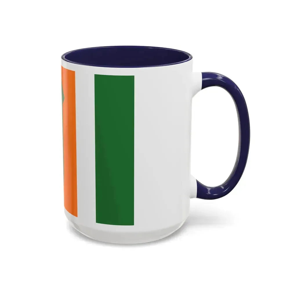 Flag of Kefar Saba Israel - Accent Coffee Mug - Go Mug Yourself