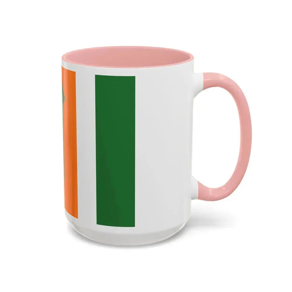 Flag of Kefar Saba Israel - Accent Coffee Mug - Go Mug Yourself