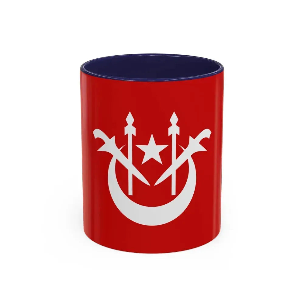 Flag of Kelantan Malaysia - Accent Coffee Mug 11oz Navy - Go Mug Yourself