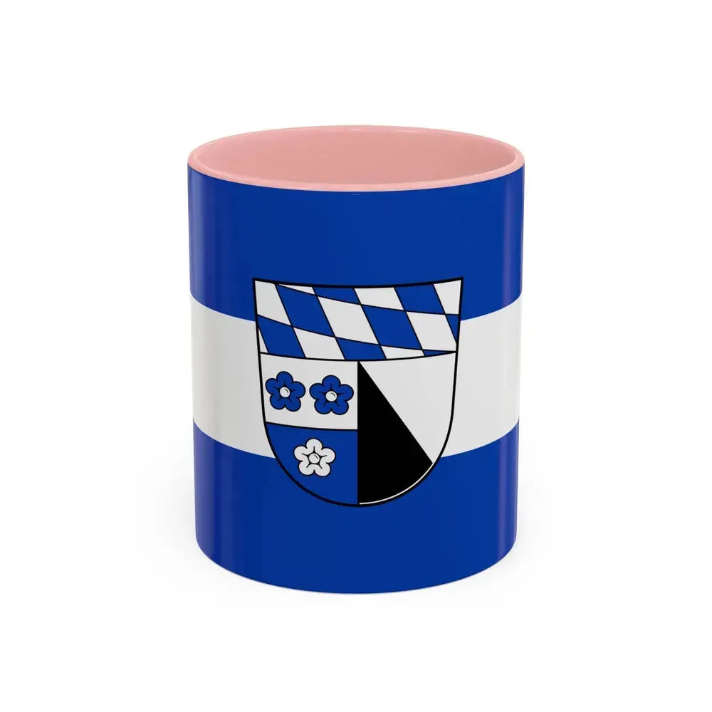 Flag of Kelheim Germany - Accent Coffee Mug 11oz Pink - Go Mug Yourself