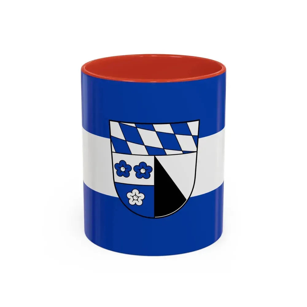 Flag of Kelheim Germany - Accent Coffee Mug 11oz Red - Go Mug Yourself