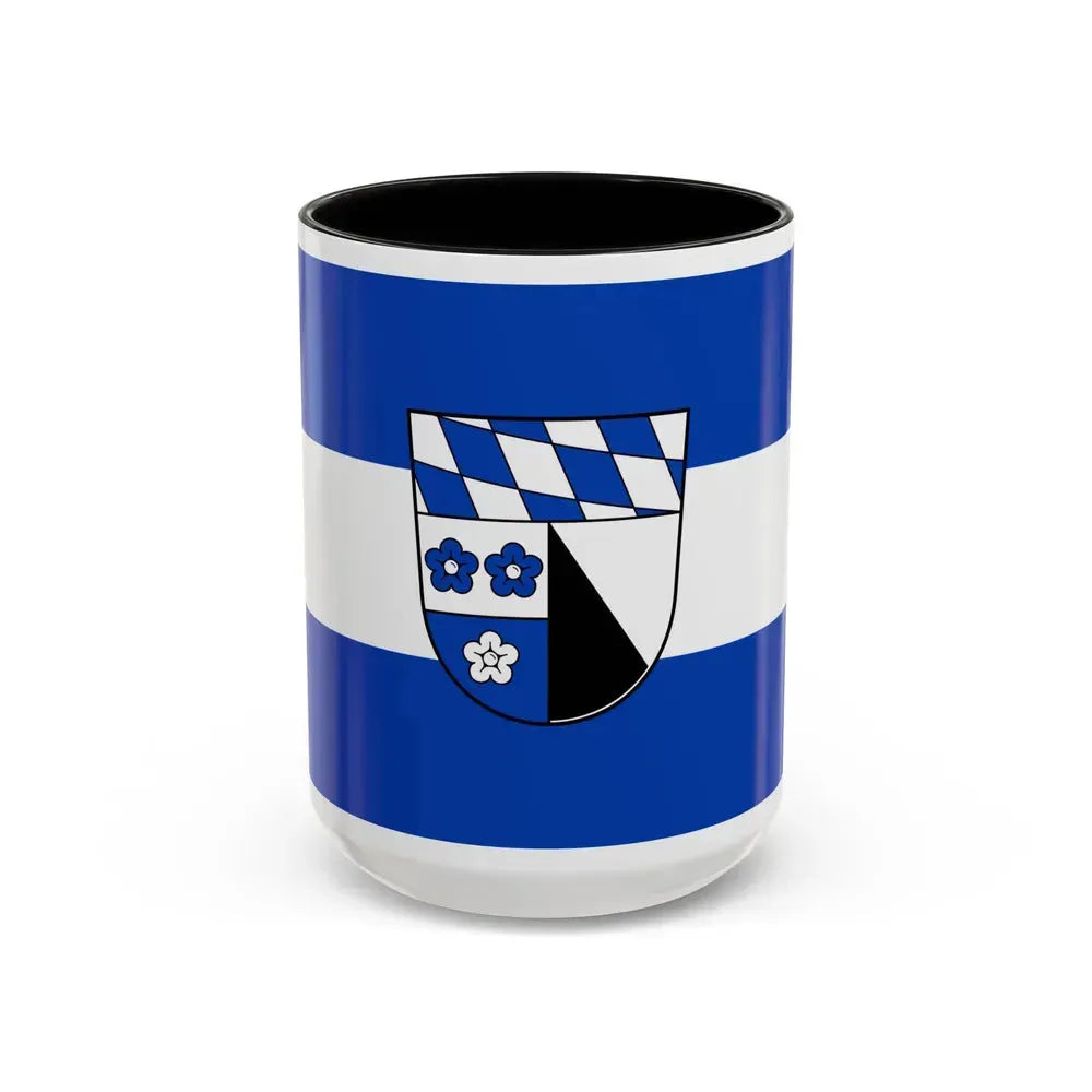 Flag of Kelheim Germany - Accent Coffee Mug 15oz Black - Go Mug Yourself