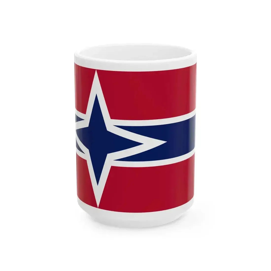 Flag of Kelley Iowa (United States) White Coffee Mug 15oz - Go Mug Yourself