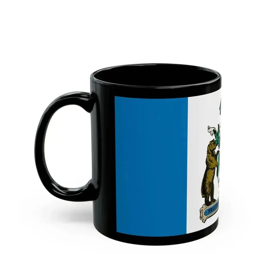Flag of Kelowna British Columbia Canada - Black Coffee Mug - Go Mug Yourself