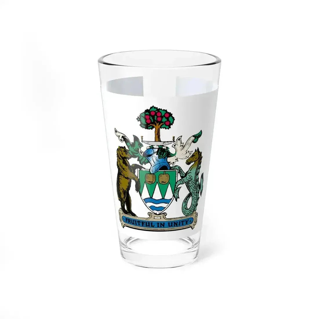 Flag of Kelowna British Columbia Canada - Pint Glass 16oz 16oz - Go Mug Yourself