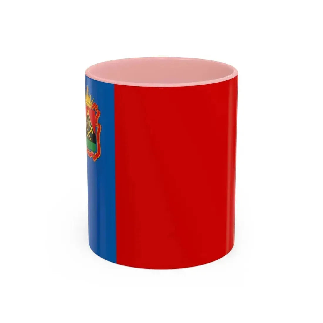 Flag of Kemerovo Oblast Russia - Accent Coffee Mug 11oz Pink - Go Mug Yourself