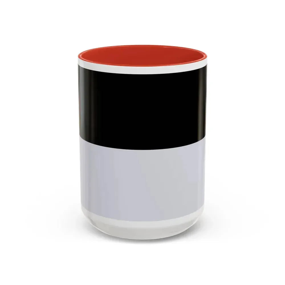 Flag of Kempten Germany - Accent Coffee Mug 15oz Red - Go Mug Yourself