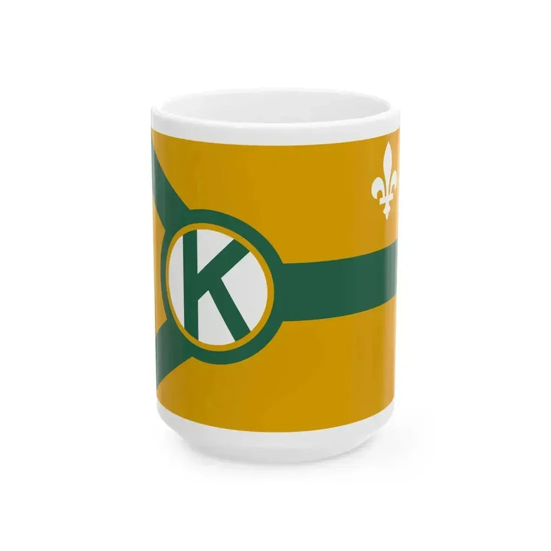 Flag of Kenner Louisiana (United States) White Coffee Mug 15oz - Go Mug Yourself