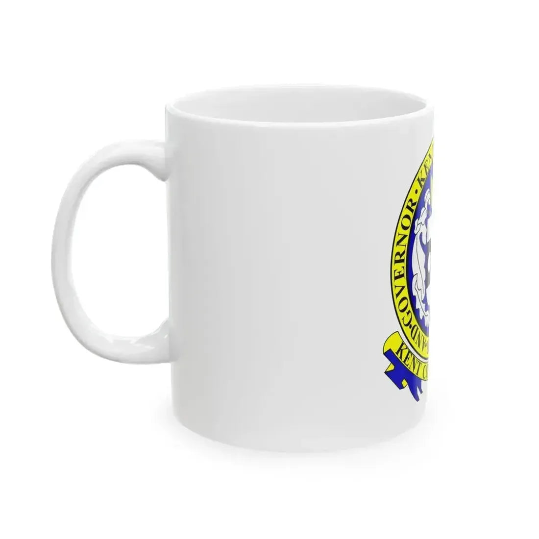 Flag of Kent County Delaware (United States) White Coffee Mug - Go Mug Yourself