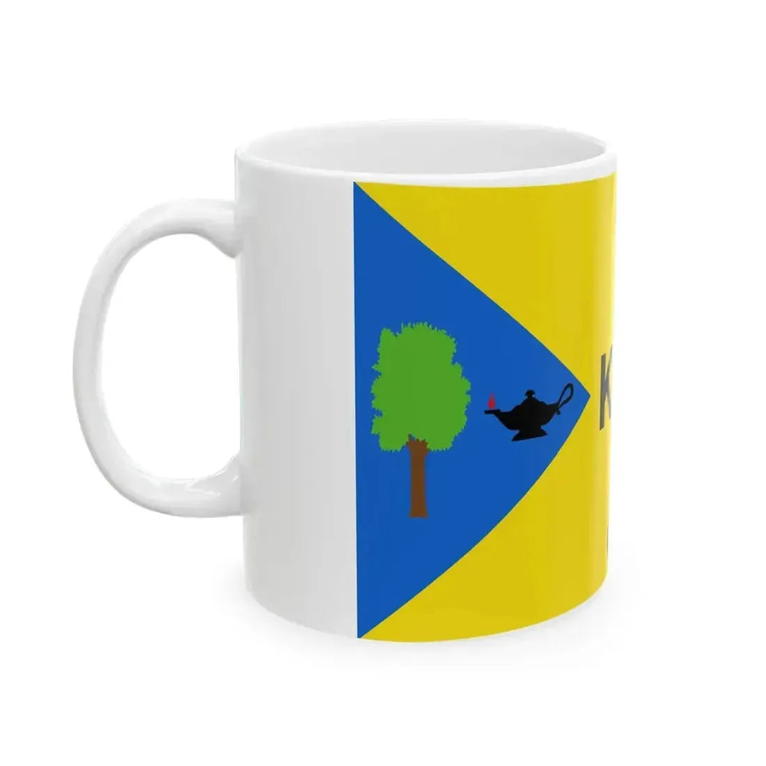 Flag of Kent Ohio 1975-2023 (United States) White Coffee Mug - Go Mug Yourself