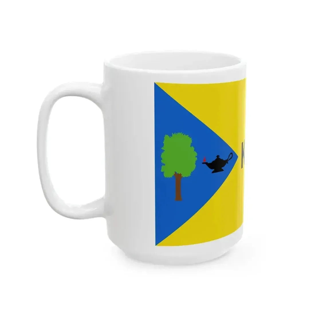 Flag of Kent Ohio 1975-2023 (United States) White Coffee Mug - Go Mug Yourself