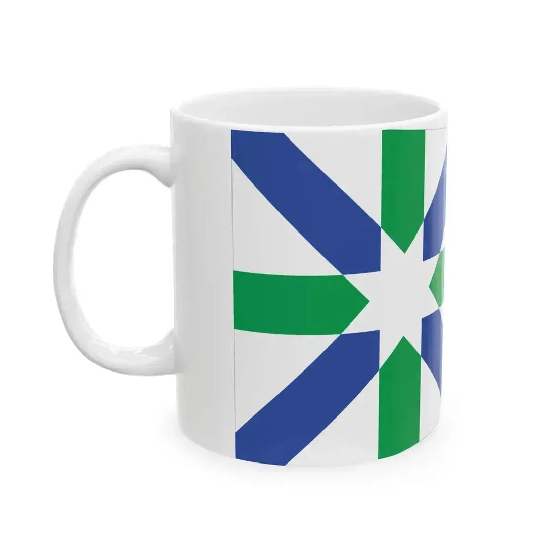 Flag of Kent Ohio (United States) White Coffee Mug - Go Mug Yourself