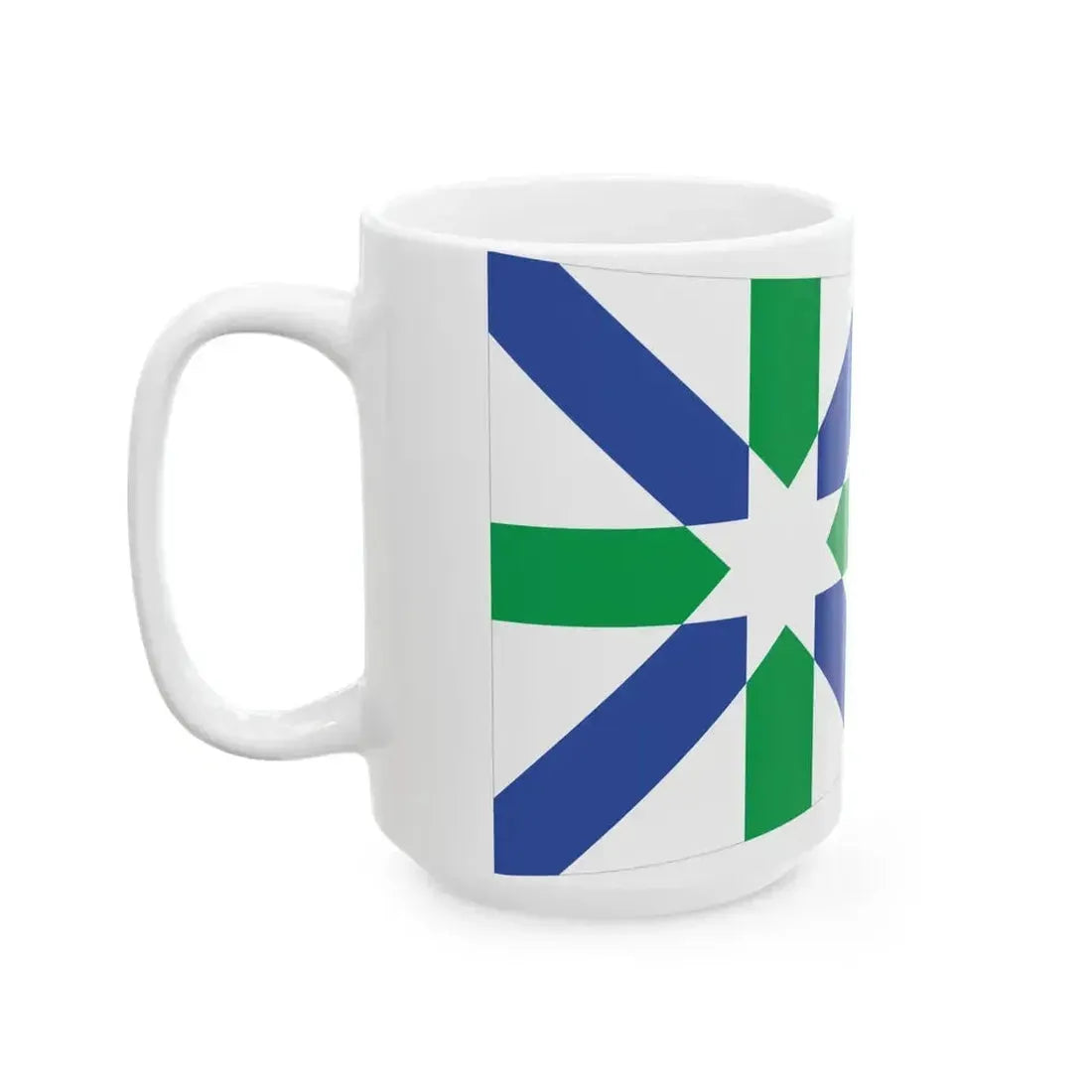 Flag of Kent Ohio (United States) White Coffee Mug - Go Mug Yourself