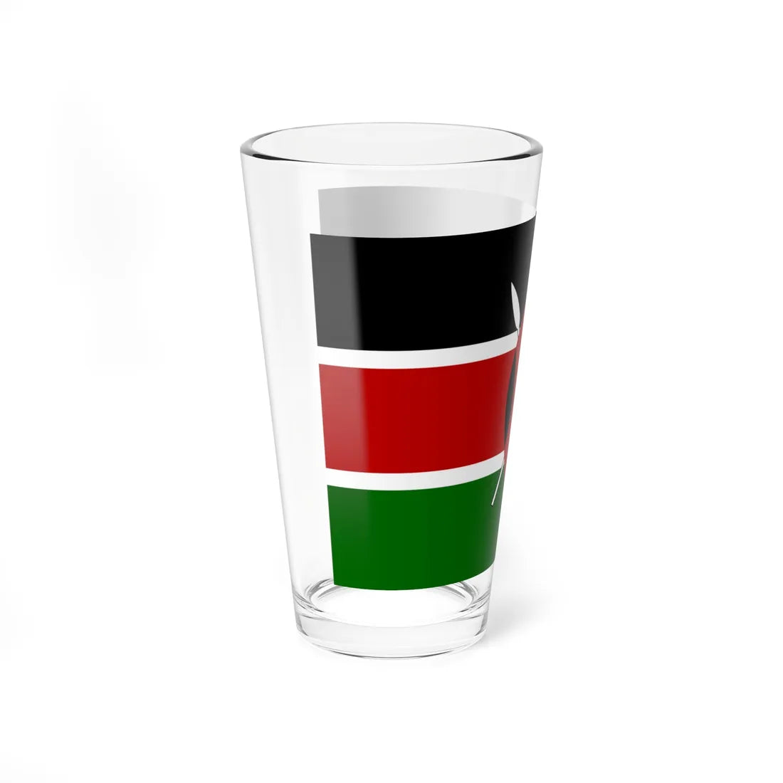 Flag of Kenya (Kenya) Pint Glass 16oz - Go Mug Yourself