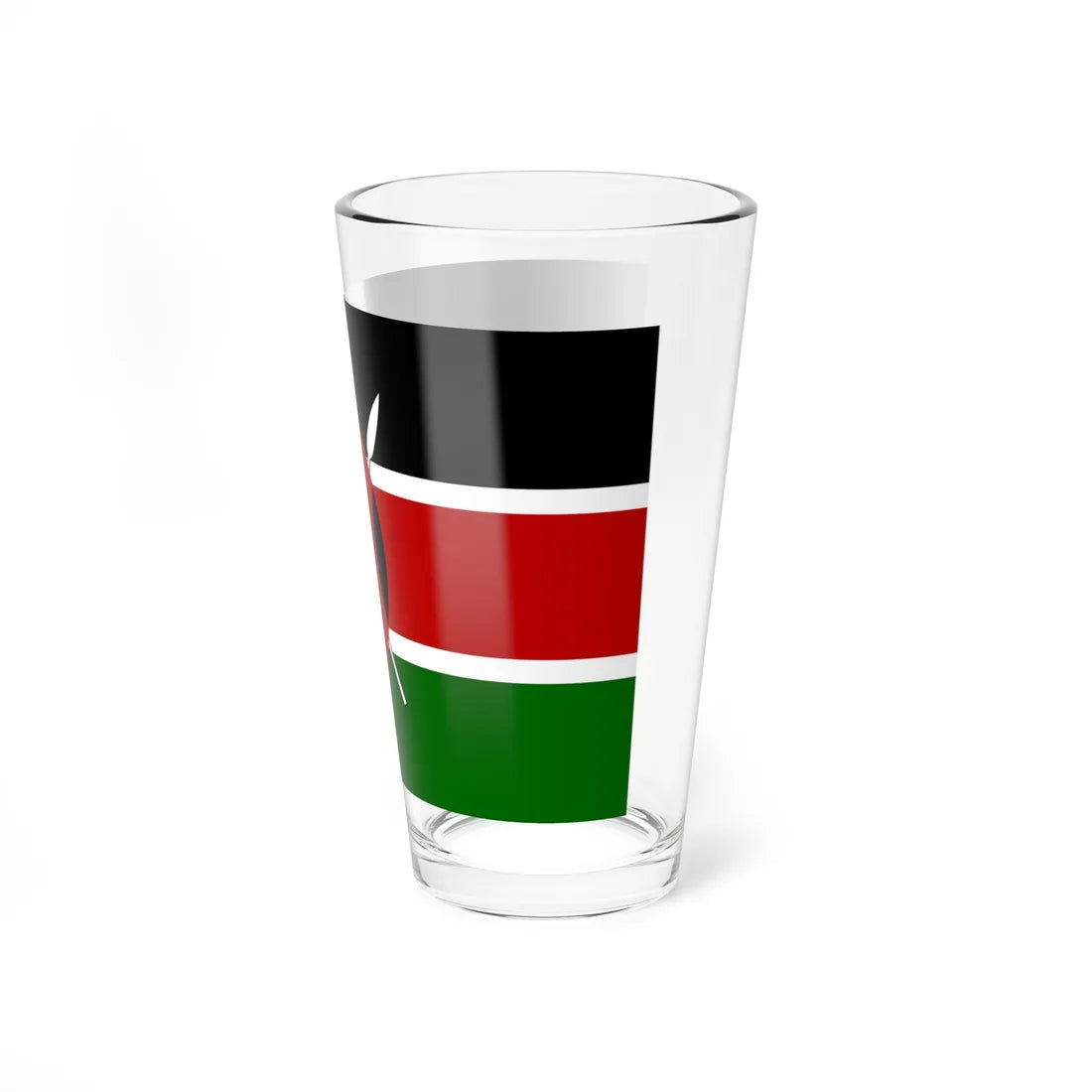 Flag of Kenya (Kenya) Pint Glass 16oz - Go Mug Yourself