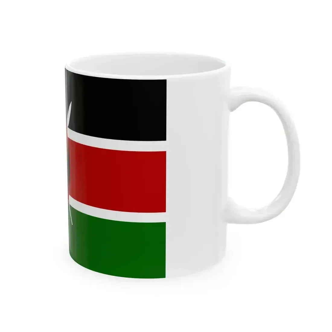 Flag of Kenya (Kenya) White Coffee Mug - Go Mug Yourself